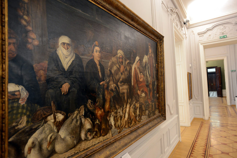 "Пловдивски пазар", творба на Мърквичка от 1887 г.