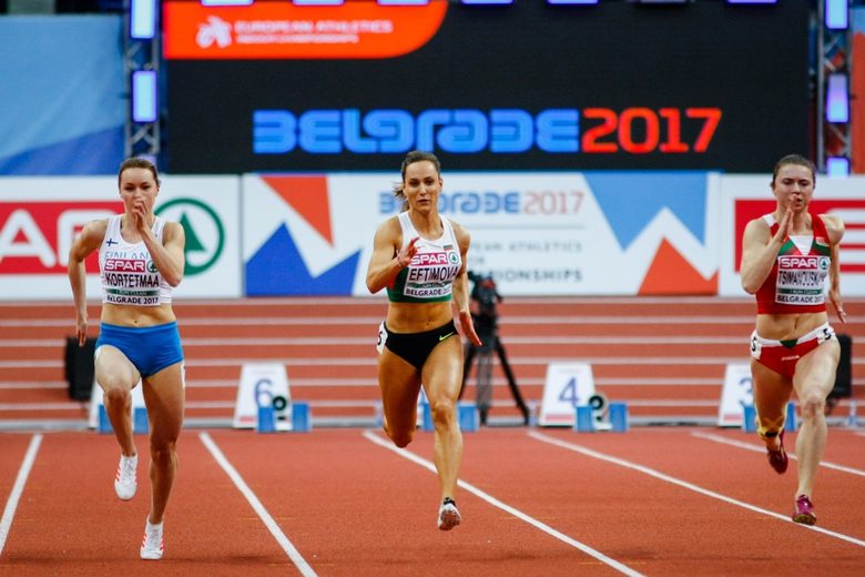 Ефтимова пробяга дистанцията за 7.40 сек.