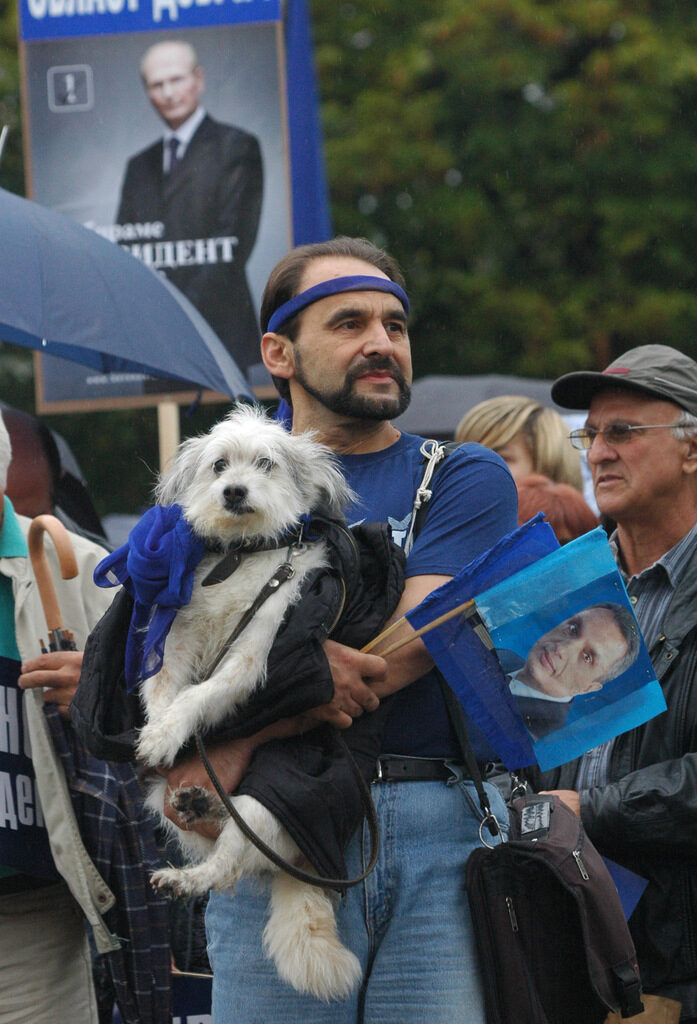 2006 - президентски избори, митинг в подкрепа на кандидата на десните партии
