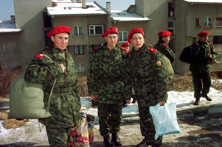 Клетва на набор 1984 в танковата бригада в Горна баня