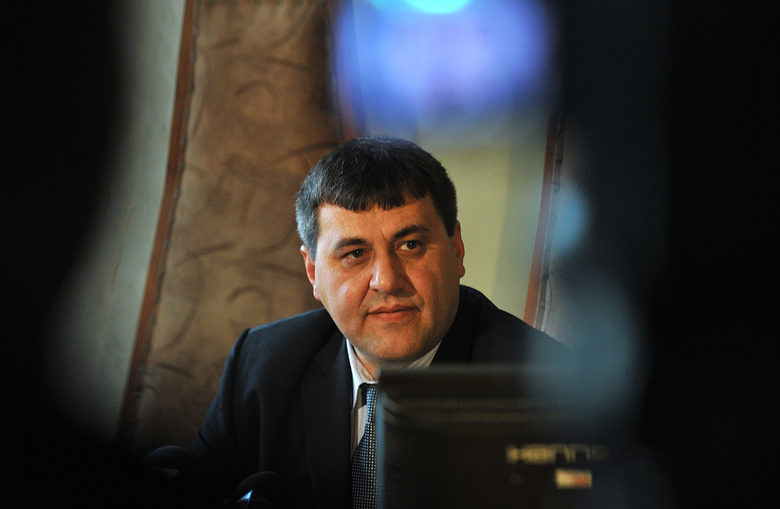 Пресконференция за убийство в Перник. Снимката е от 2012 година. Пламен Найденов