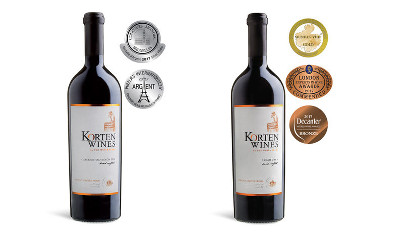 <strong>Korten Wines Syrah, Korten Wines Cabernet Sauvignon</strong><br />Отлежават 16 месеца в специални френски бъчви