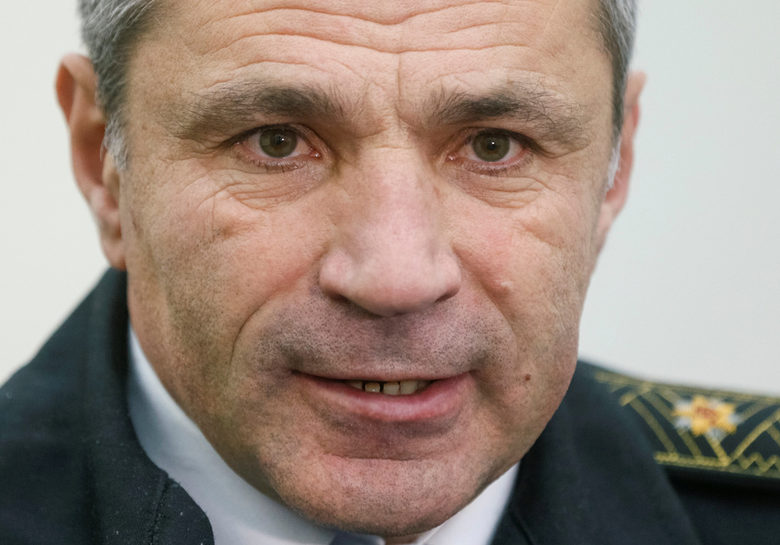 Командирът на украинскийя флот Ихор Воронченко. Командирът на украинскийя флот Ихор Воронченко.