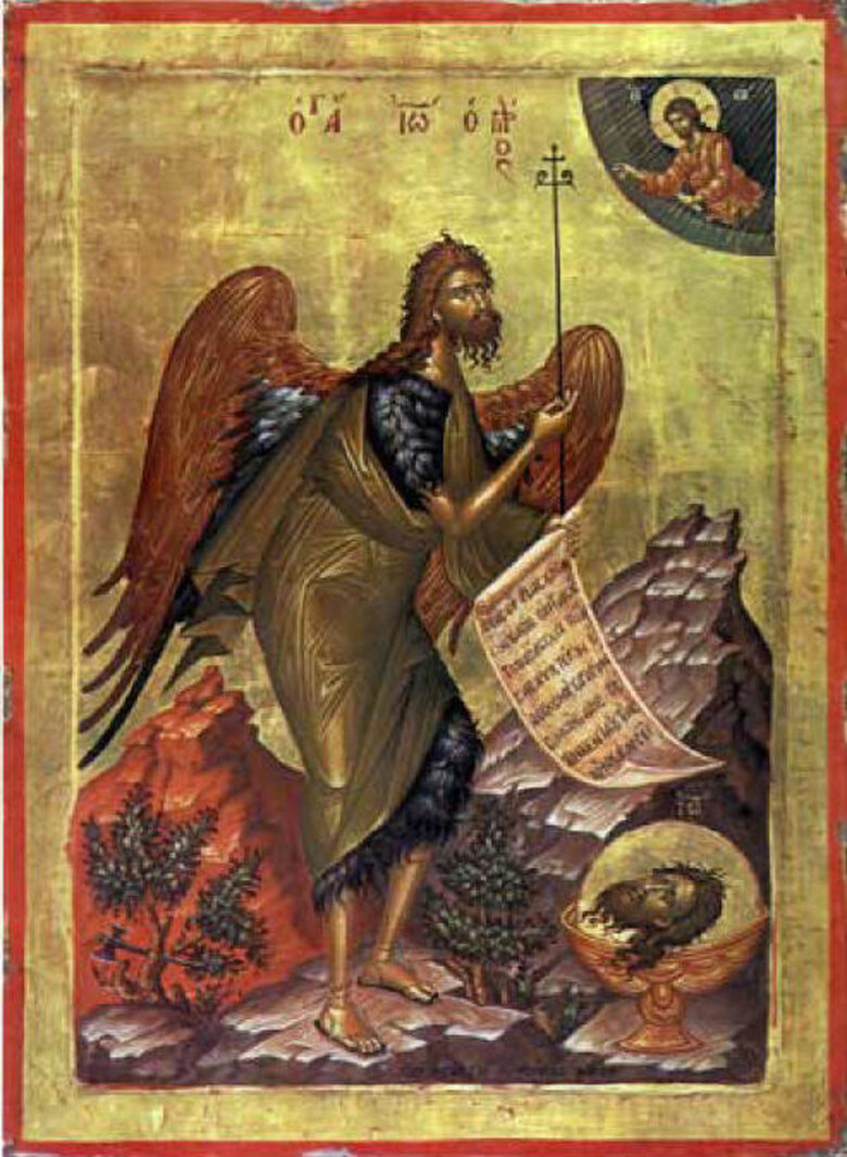 Снимката на иконата е от <a href="http://www.pravoslavieto.com/ikonopis/sv_Joan_Predtecha/svetini.htm" target="_blank">специализирания сайт "Православието"</a>