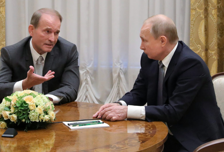 Виктор Медведчук с руския президент Владимир Путин Виктор Медведчук с руския президент Владимир Путин