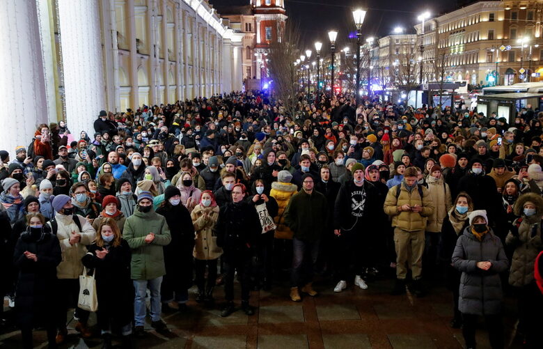Масов протест в Санкт Петербург тази вечер.