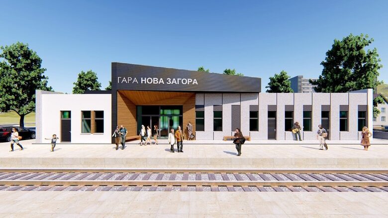 Проектът на НКЖИ за новата жп гара, визуализация