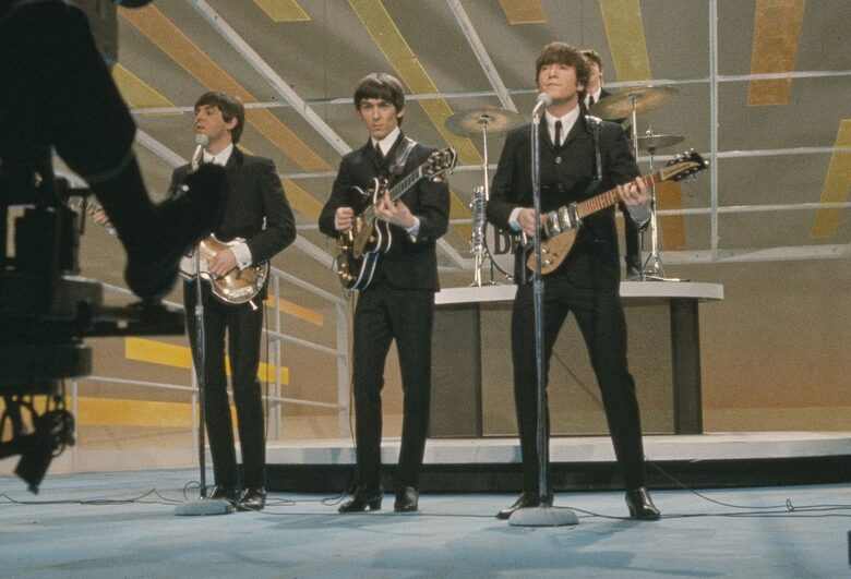 Бийтълс в "Шоуто на Ед Съливан" през февруари 1964 г.