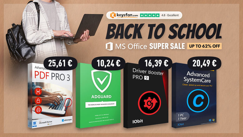  Office 2021 за 14.13€ и Windows 10 Pro за 7.43€ в Keysfan по случай новата образователна година 