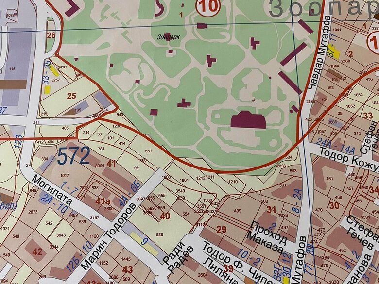  В алено е новото трасе на ул. 