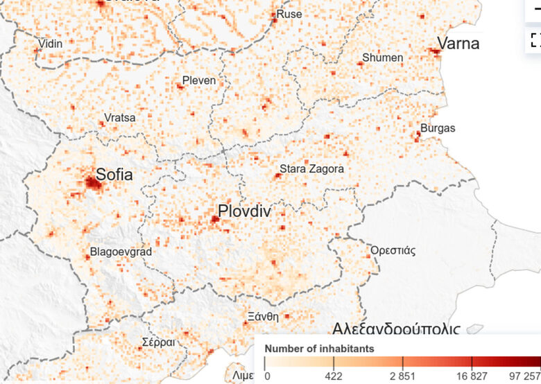  Население на България (2021 г.) 