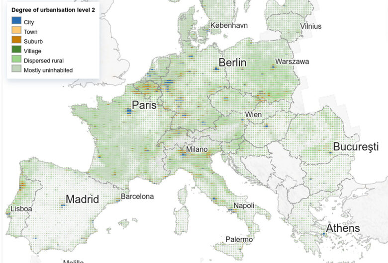  Степен на урбанизация (ЕС) 