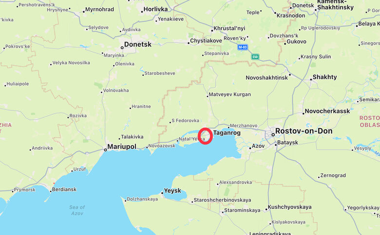  Таганрог се намира на 76 км западно от центъра на Ростовска област - Ростов на Дон 