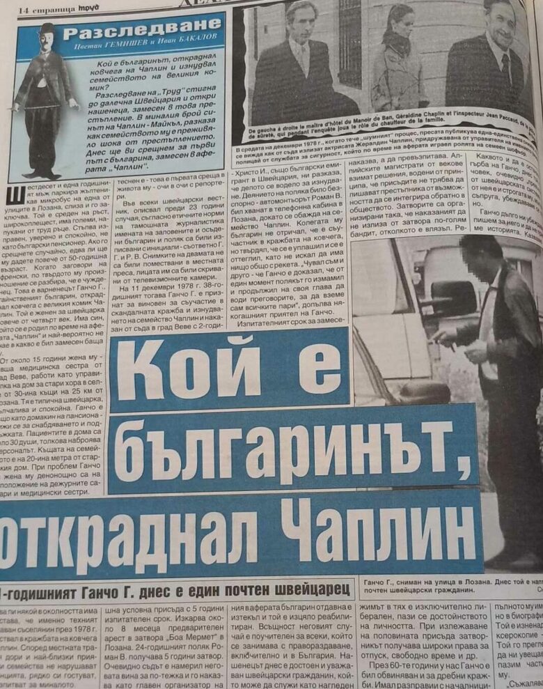 Фактите за: крадеца на Чарли Чаплин