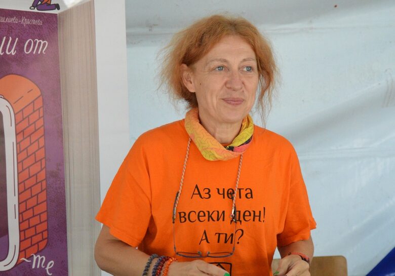 Невена Дишлиева-Кръстева по време на фестивала "Аполония" през 2021 г.