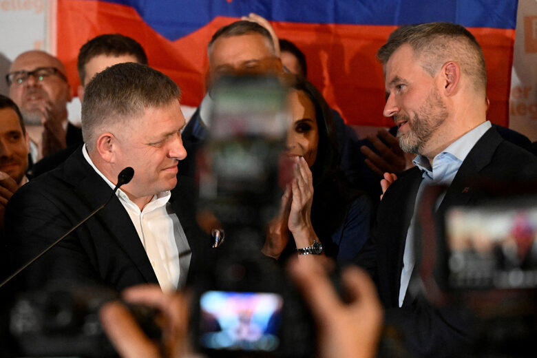 Петер Пелегрини и Роберт Фицо.