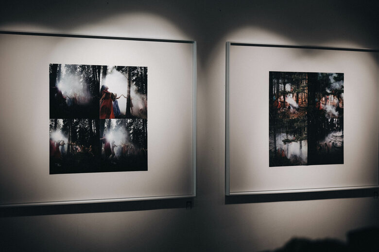 Кадър от откриването на изложбата в ONE gallery