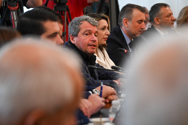 Тошко Йорданов по време на срещата с ГЕРБ