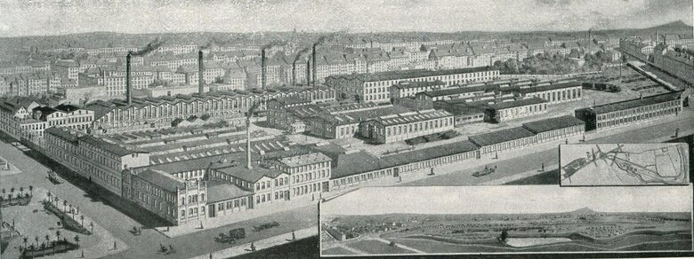 Заводът в Гьорлиц през 1900 г.