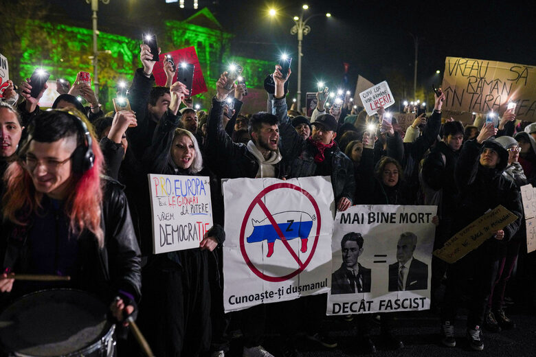 В Букурещ протестираха срещу националиста в сянка Калин Джорджеску.