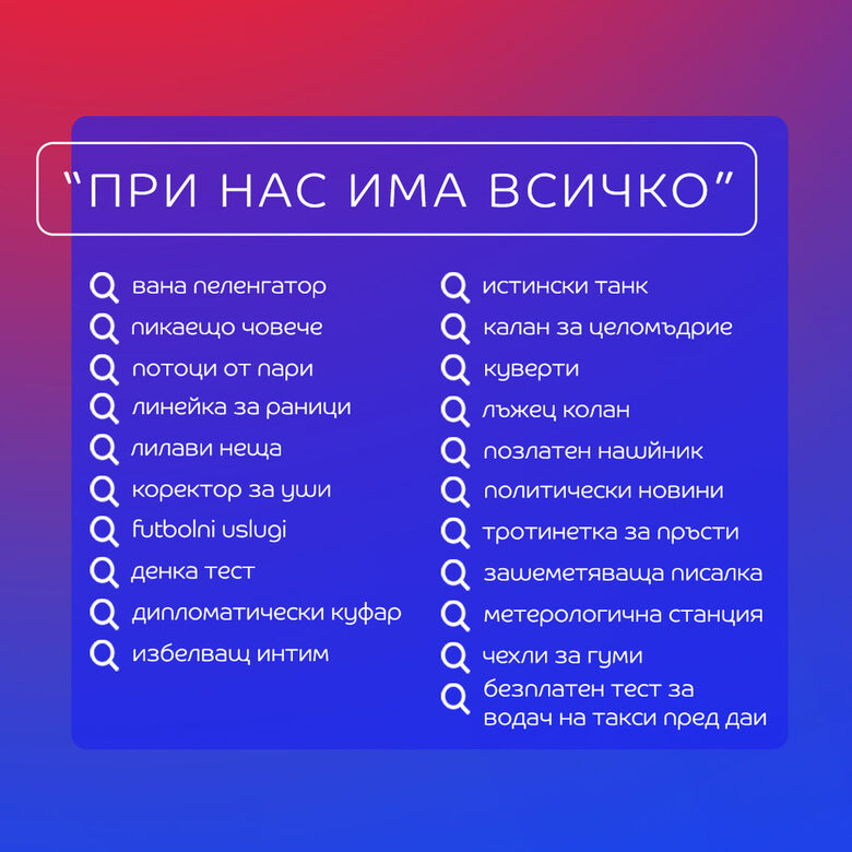 Най-забавните търсения в eMAG през 2024: от "душ любител" до "мезонет за котки"
