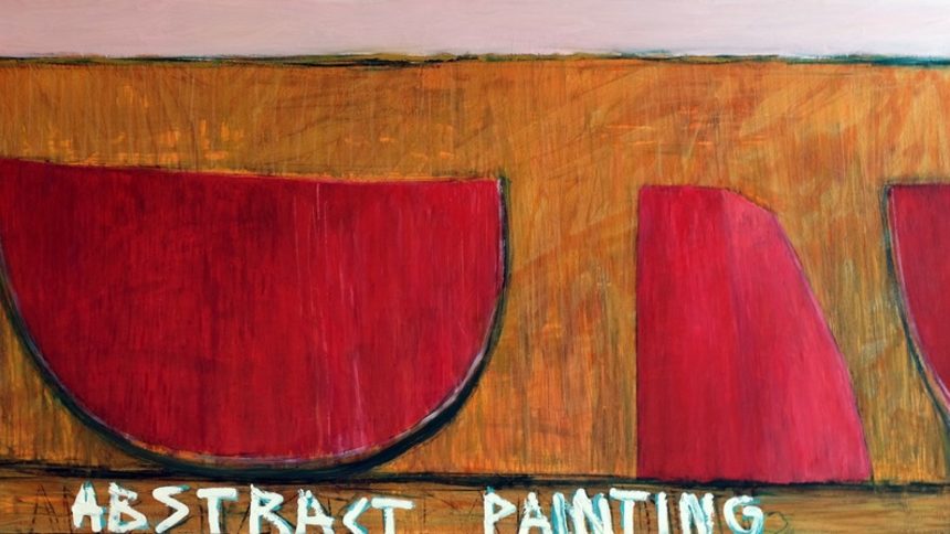 Abstract painting 90x205 cm oil on canvas, 2017