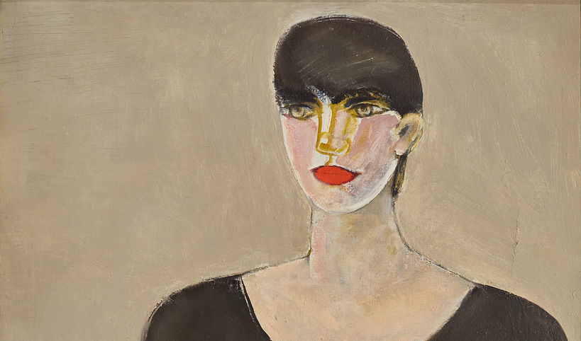 Магда Абазова – Портрет, 1986, маслени бои на платно, 81 х 65,5 см