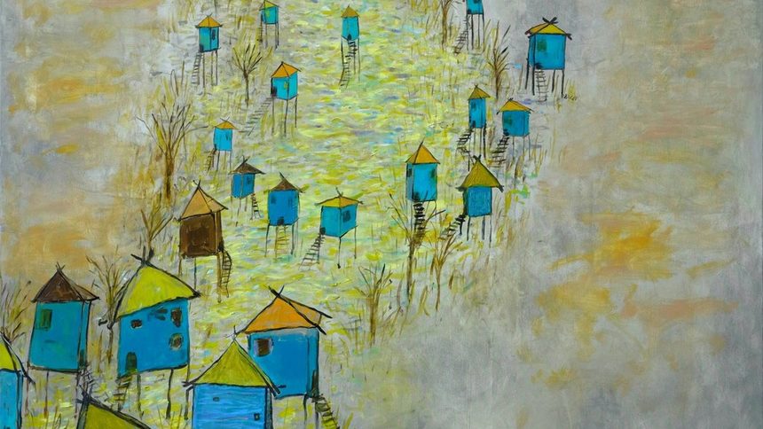 The Great Yellow River, 100 x 120 cm, oil on canvas, 2020
