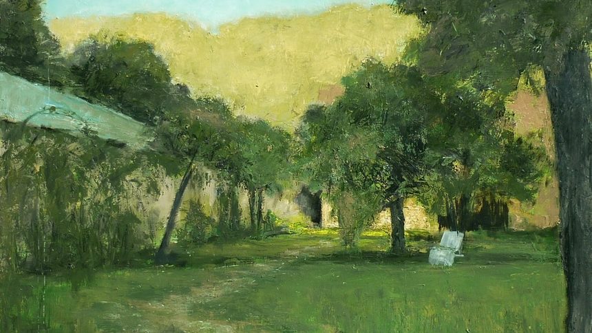 Jardin au soirq 114x162cm