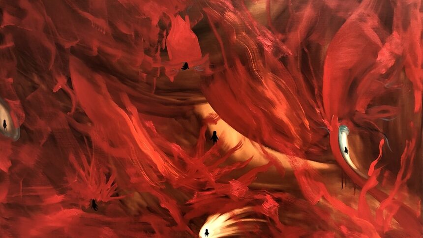 Sinners, 2021, 130X162, oil on canvas