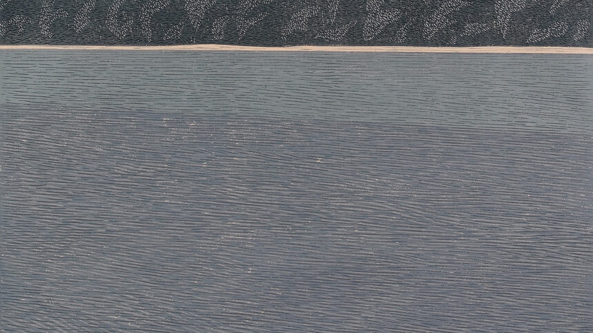 Danube, woodcut, 52x70 cm