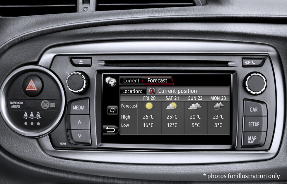 От "Тойота" планират да разработят серия от апликации за Toyota Touch,  които ще могат да се теглят безплатно от специален сайт след регистрация. Сред тях са програма за прогноза на времето, търсене на интересни места чрез Гугъл и т.н. За целта обаче телефонът на собственика трябва да има достъп до интернет