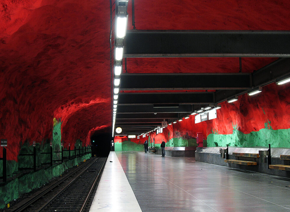 Станция Solna, Стокхолм, Швеция.