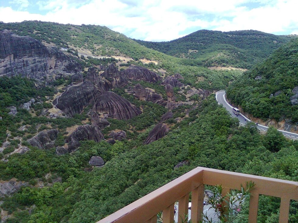 Гледката от терасата.