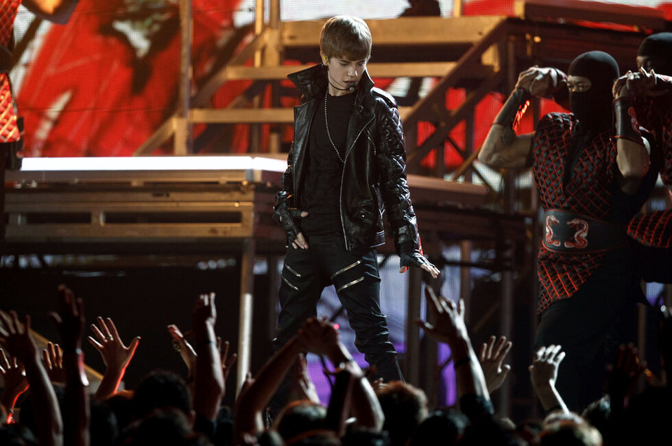 Дебютният му албум "My World" излиза на пазара на 17 ноември 2009 г.<br /><br />Първият сингъл от него е "One Time", който достига 12-о място в "Канада Hot 100" през първата седмица на юли 2009.
