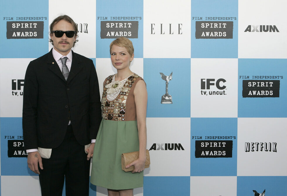 Леджър заедно с Мишел Уилямс на наградите Spirit Awards в Санта Моника през 2007 г.