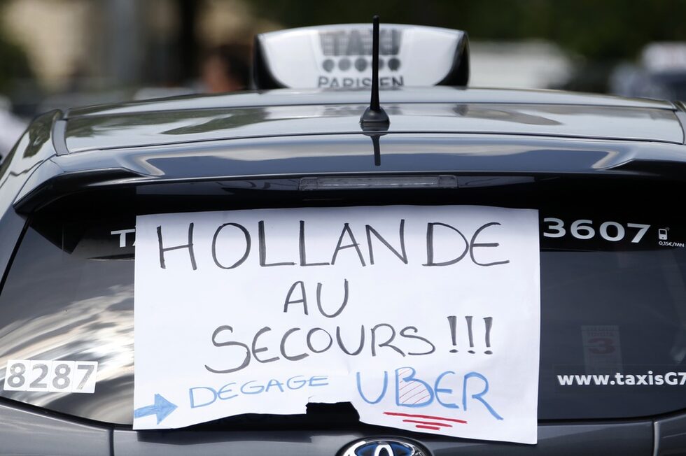 Фотогалерия: Протестът срещу Uber във Франция