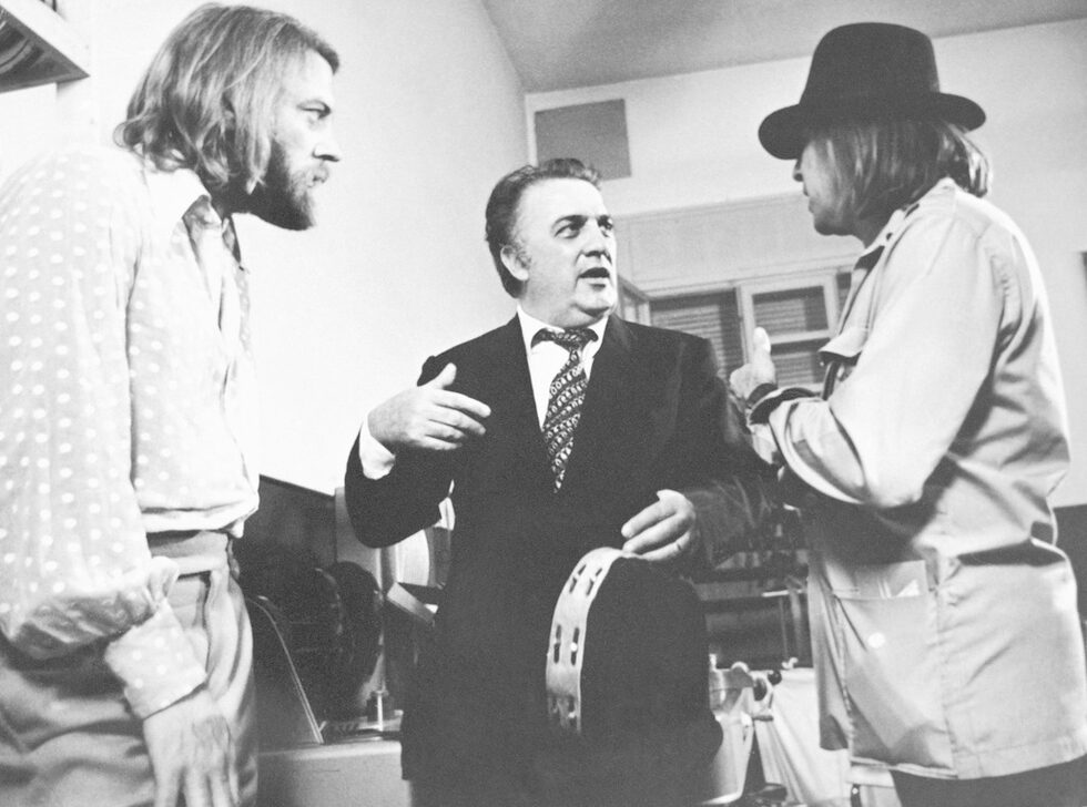 На снимката: Момент от сниките на филма Alex in Wonderland на 15 юли 1970 г.