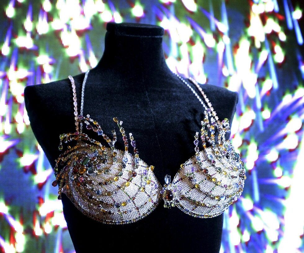 Сутиенът е дело на Victoria's Secret и бижутерийната марка "Муауад".