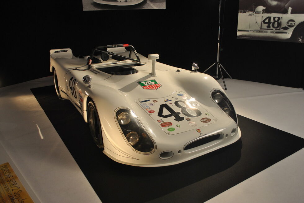 "Порше 908 2 Спайдър" от филма "Льо Ман", заснет през 1970 година.