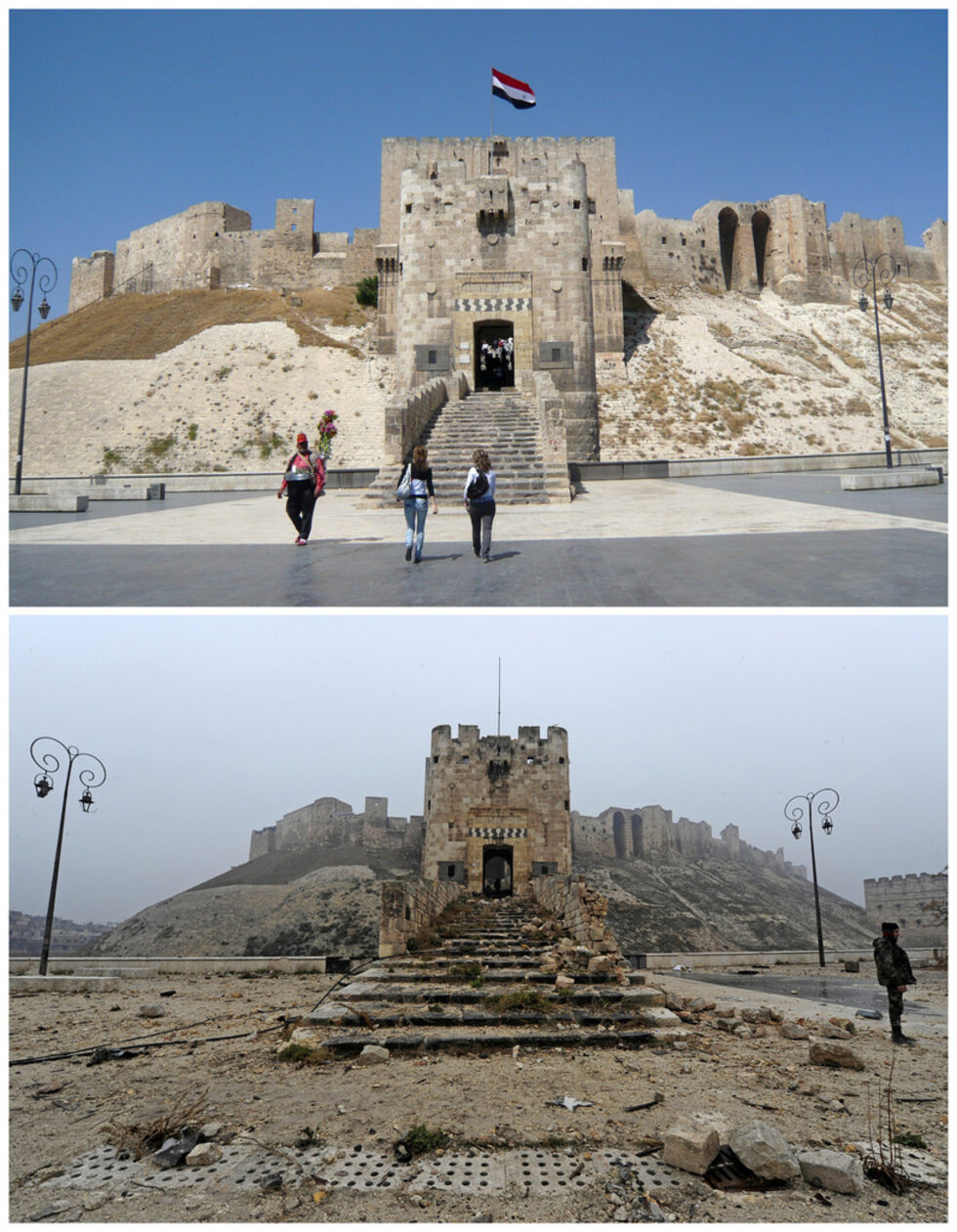 Цитаделата на Стария град през 2010 г. и 2016г.