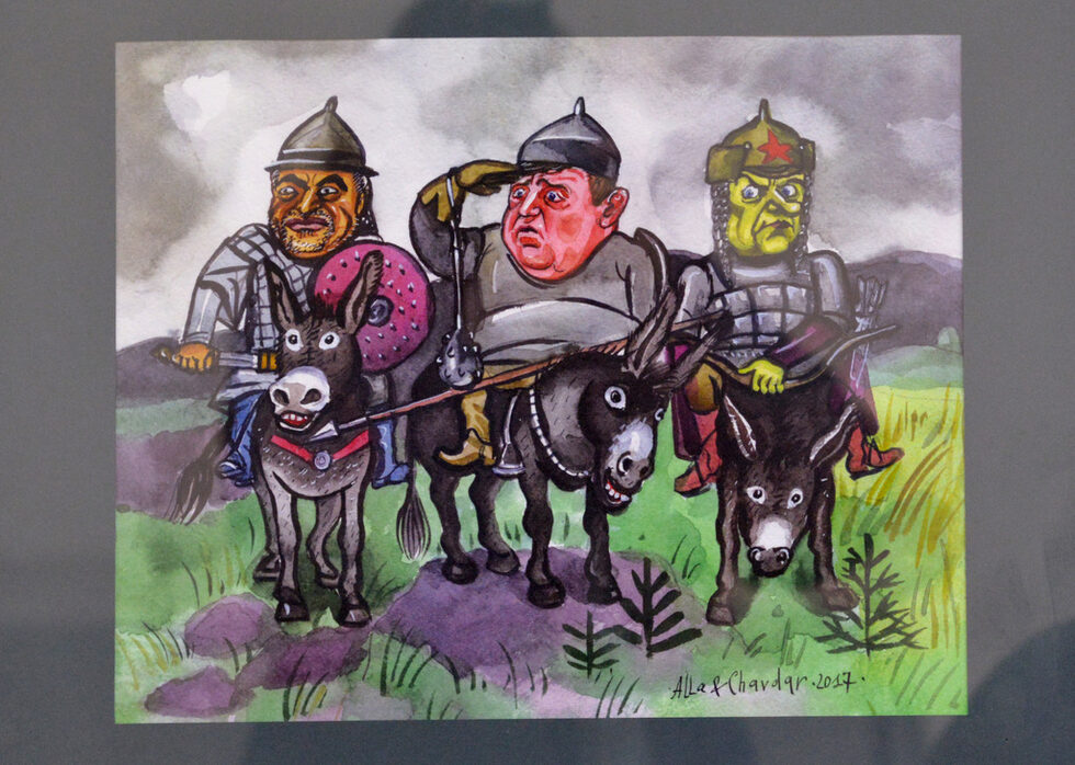 Фотогалерия: "Арт председателството" на невъзпитаните карикатуристи