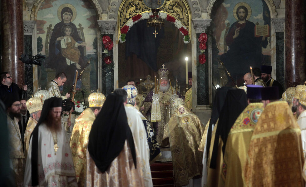 Фотогалерия: Двама патриарси в храма