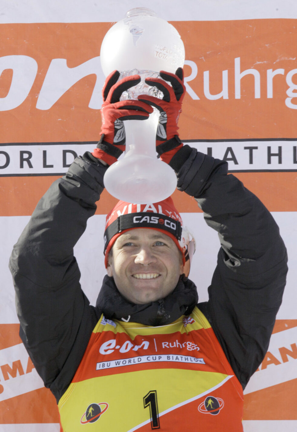 С Големя кристален глобус през 2009 година.