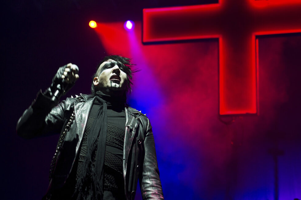 Marilyn Manson at the Covelli Centre on Oct. in Youngstown, Ohio.