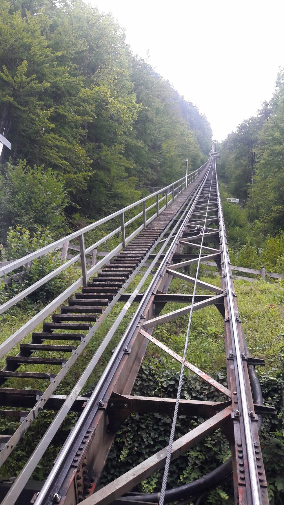 Фуникулярът към мината.