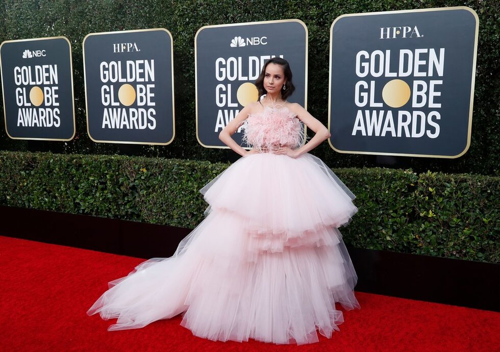 Актрисата София Карсън в рокля на Джамбатиста Вали.