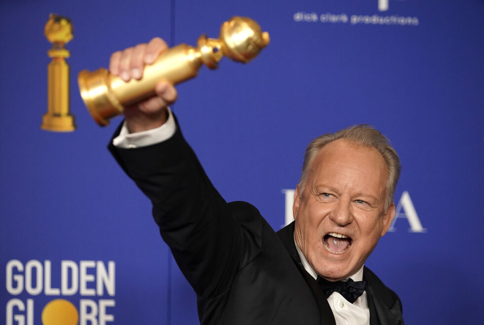 Стелан Скарсгард, който взе награда за най-добра поддържаща роля за "Чернобил".