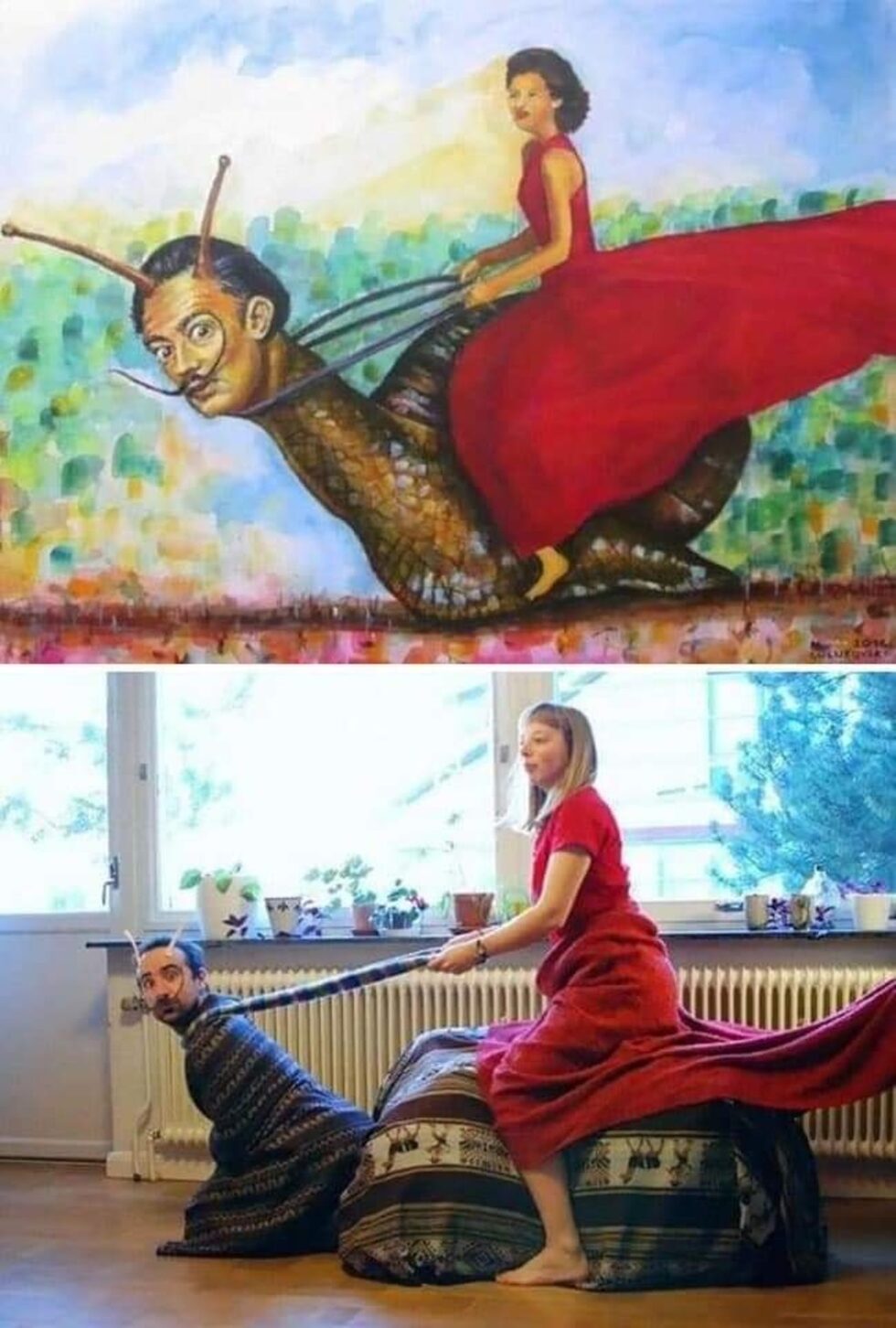 Фотогалерия: Имитирай шедьовъра у дома с каквото ти падне