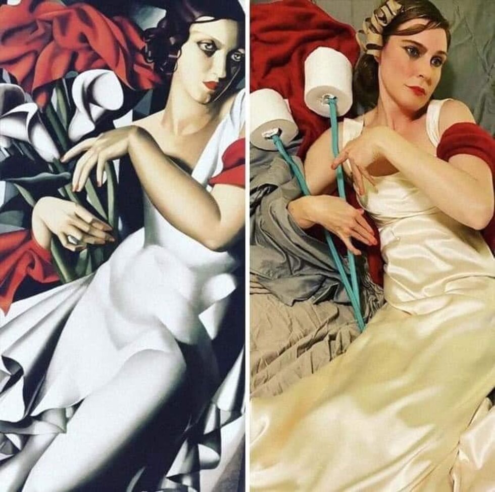 Фотогалерия: Имитирай шедьовъра у дома с каквото ти падне
